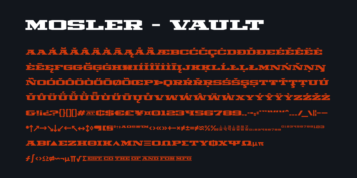 Example font Mosler #8